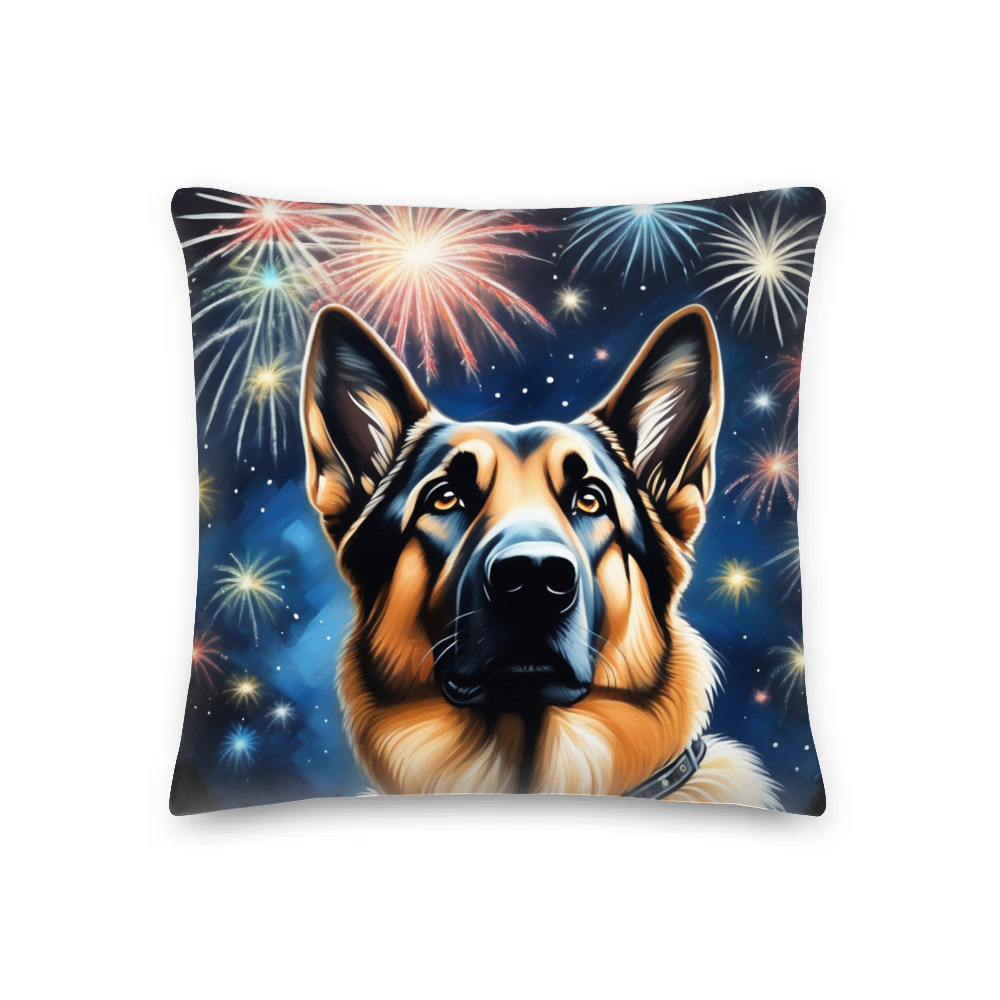 PugMug Custom German Shepherd Dog Premium Pillow