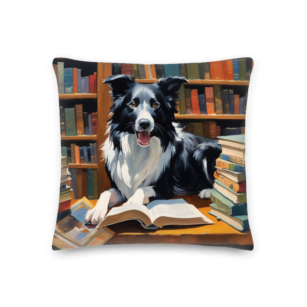PugMug Custom Border Collie Premium Pillow