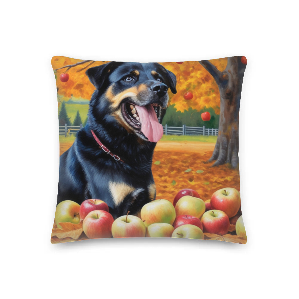 PugMug Custom Blue Premium Pillow