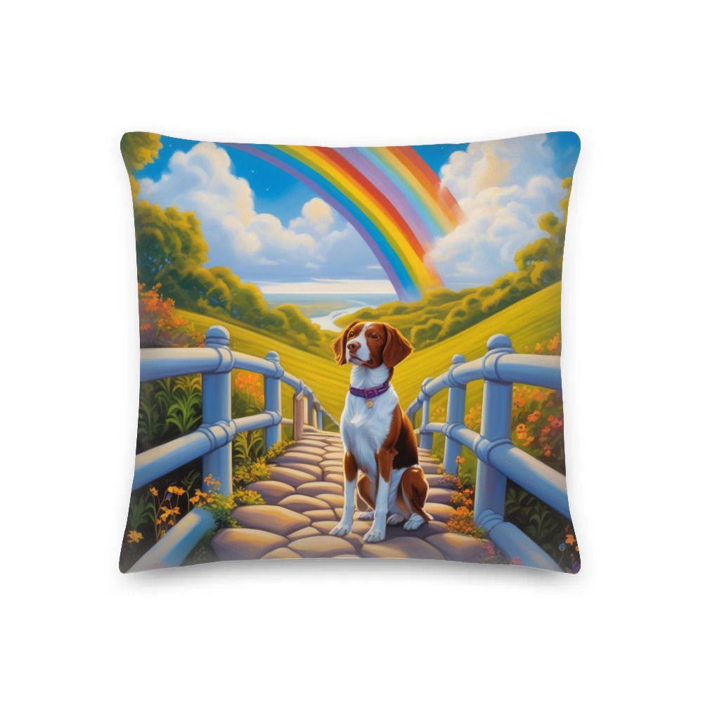 PugMug Custom Brittany Dog Premium Pillow