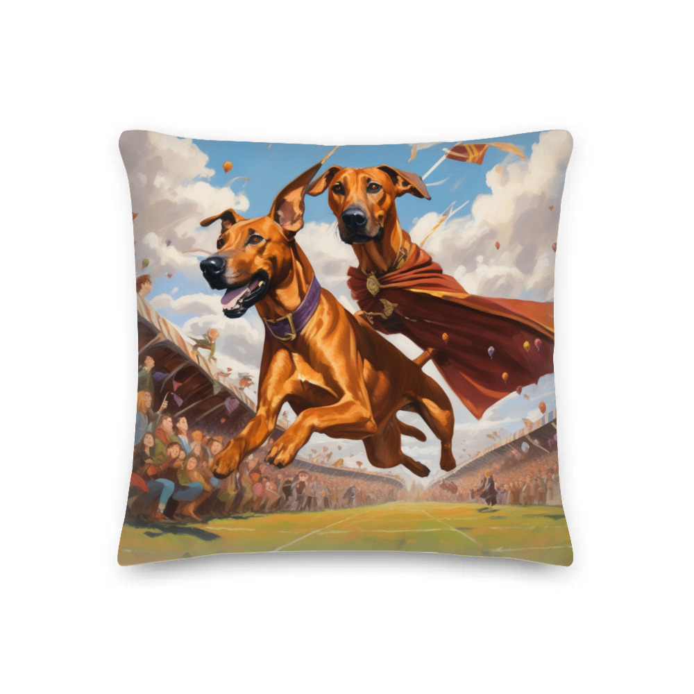 PugMug Custom Rhodesian Ridgeback Premium Pillow