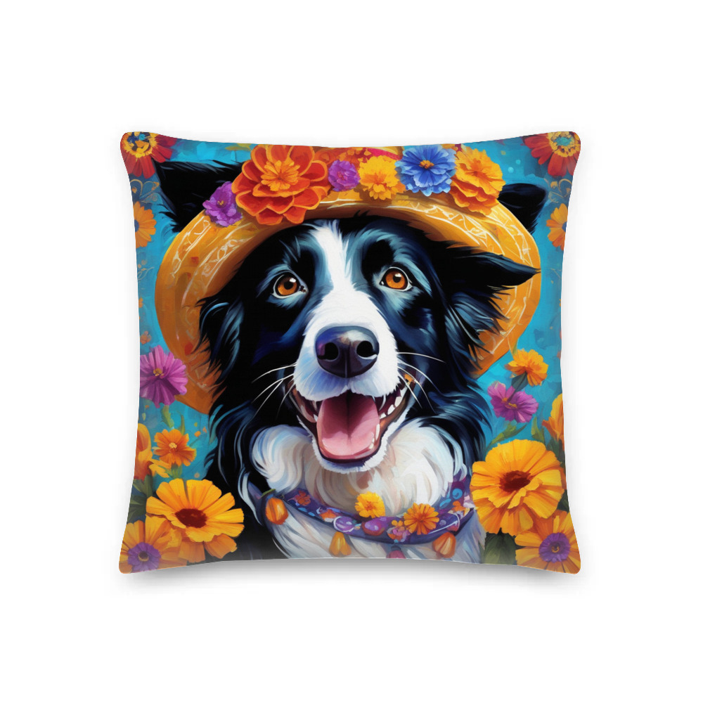 PugMug Custom Border Collie Premium Pillow