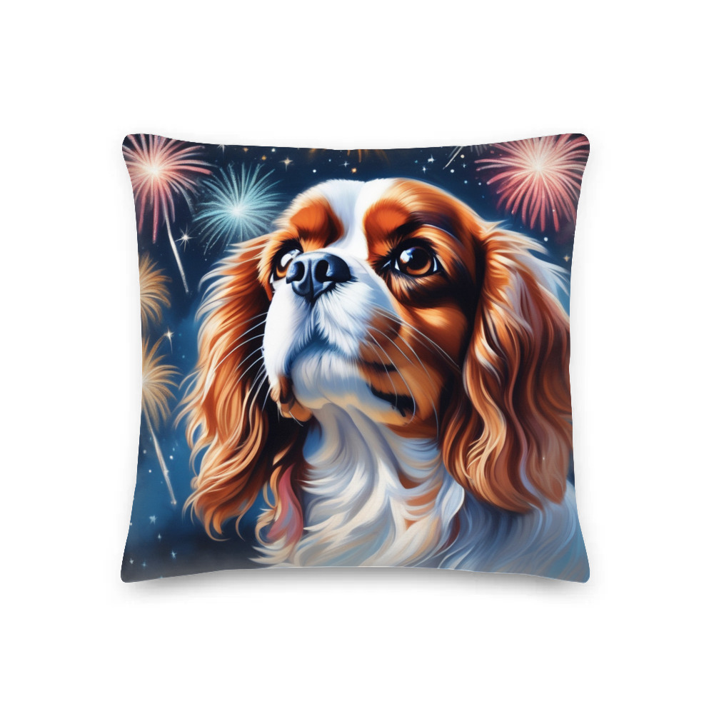PugMug Custom Cavalier King Charles Spaniel Premium Pillow