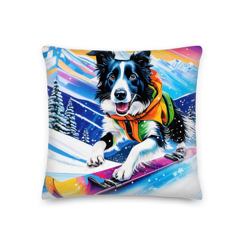 PugMug Custom Border Collie Premium Pillow