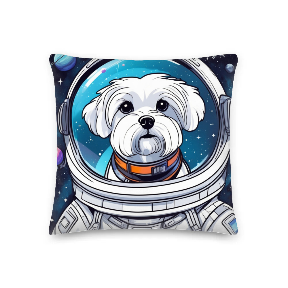 PugMug Custom Maltese Dog Premium Pillow