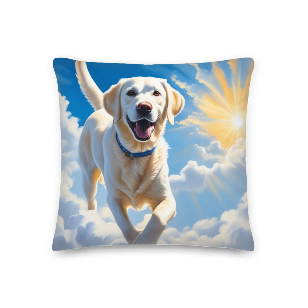 PugMug Custom White Labrador Retriever Premium Pillow