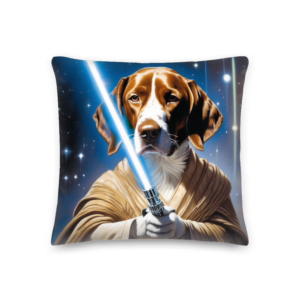 PugMug Custom Pointer Dog Premium Pillow
