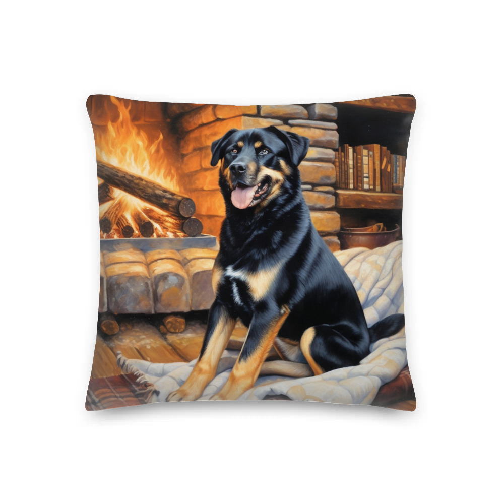 PugMug Custom Blue Premium Pillow