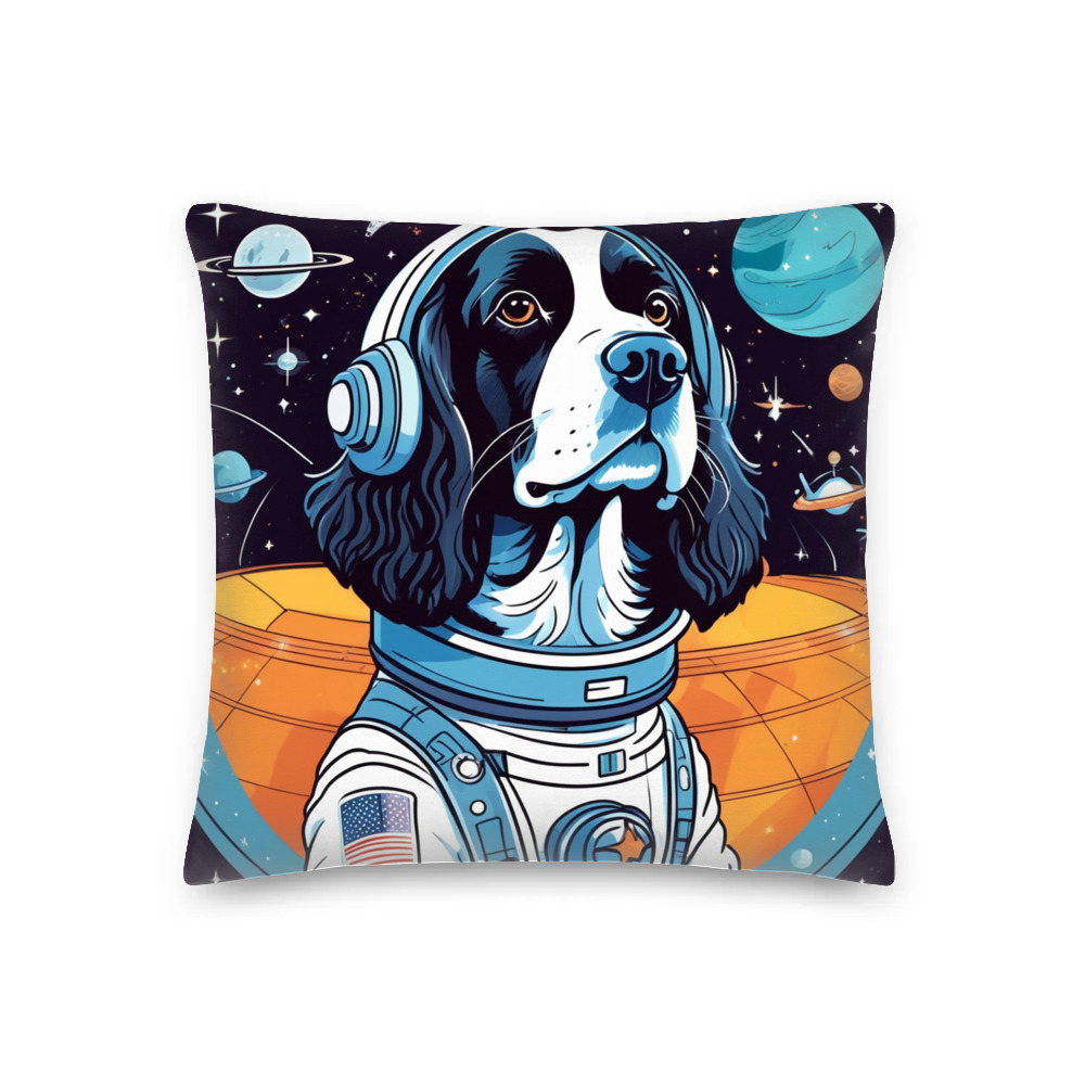 PugMug Custom English Springer Spaniel Premium Pillow