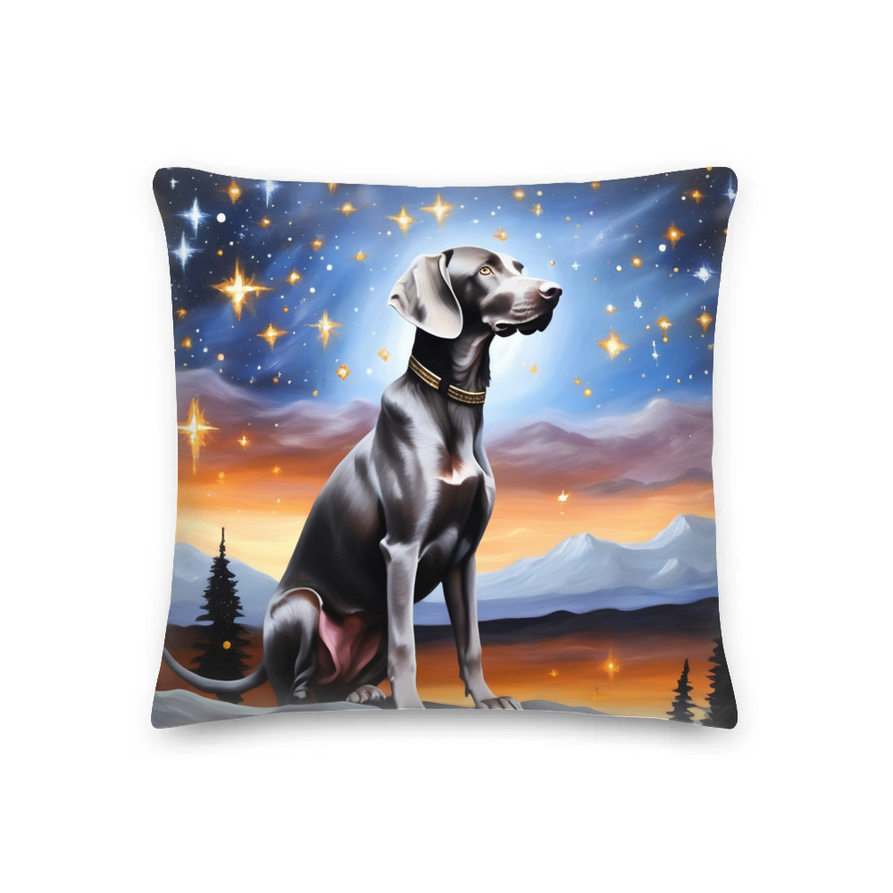 PugMug Custom Weimaraner Premium Pillow