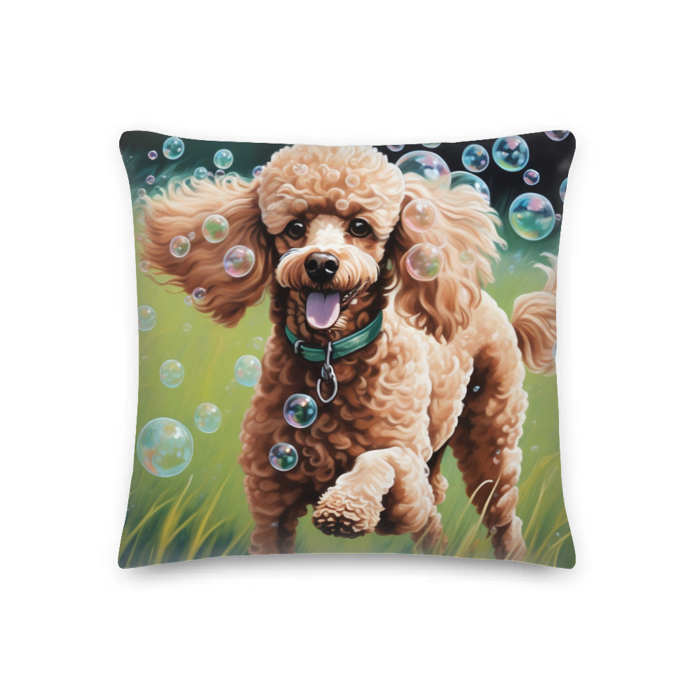 PugMug Custom Tan Poodle Premium Pillow