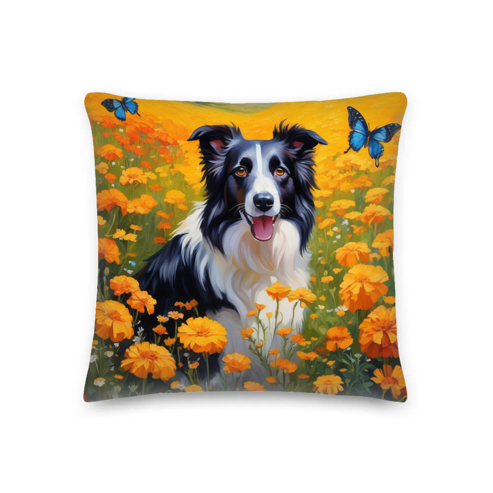 PugMug Custom Border Collie Premium Pillow