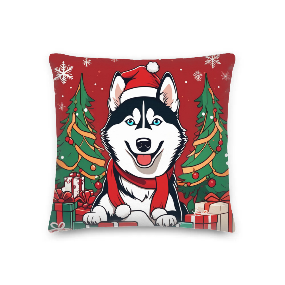 PugMug Custom Siberian Husky Premium Pillow