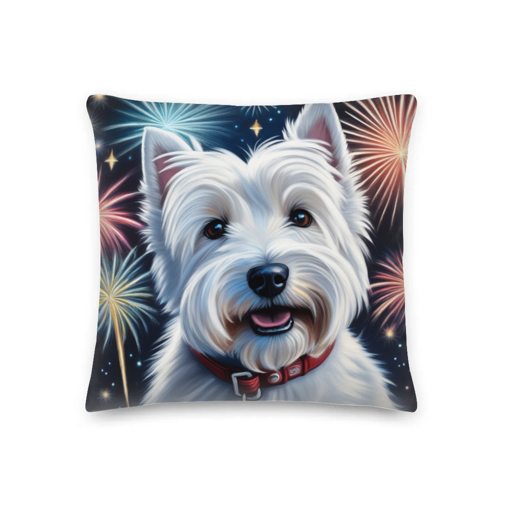 PugMug Custom West Highland White Terrier Premium Pillow