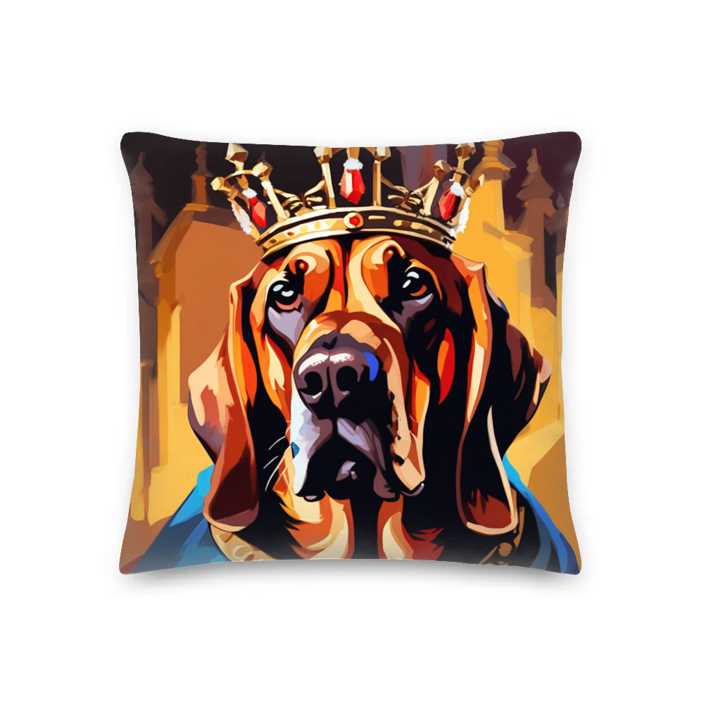 PugMug Custom Bloodhound Premium Pillow
