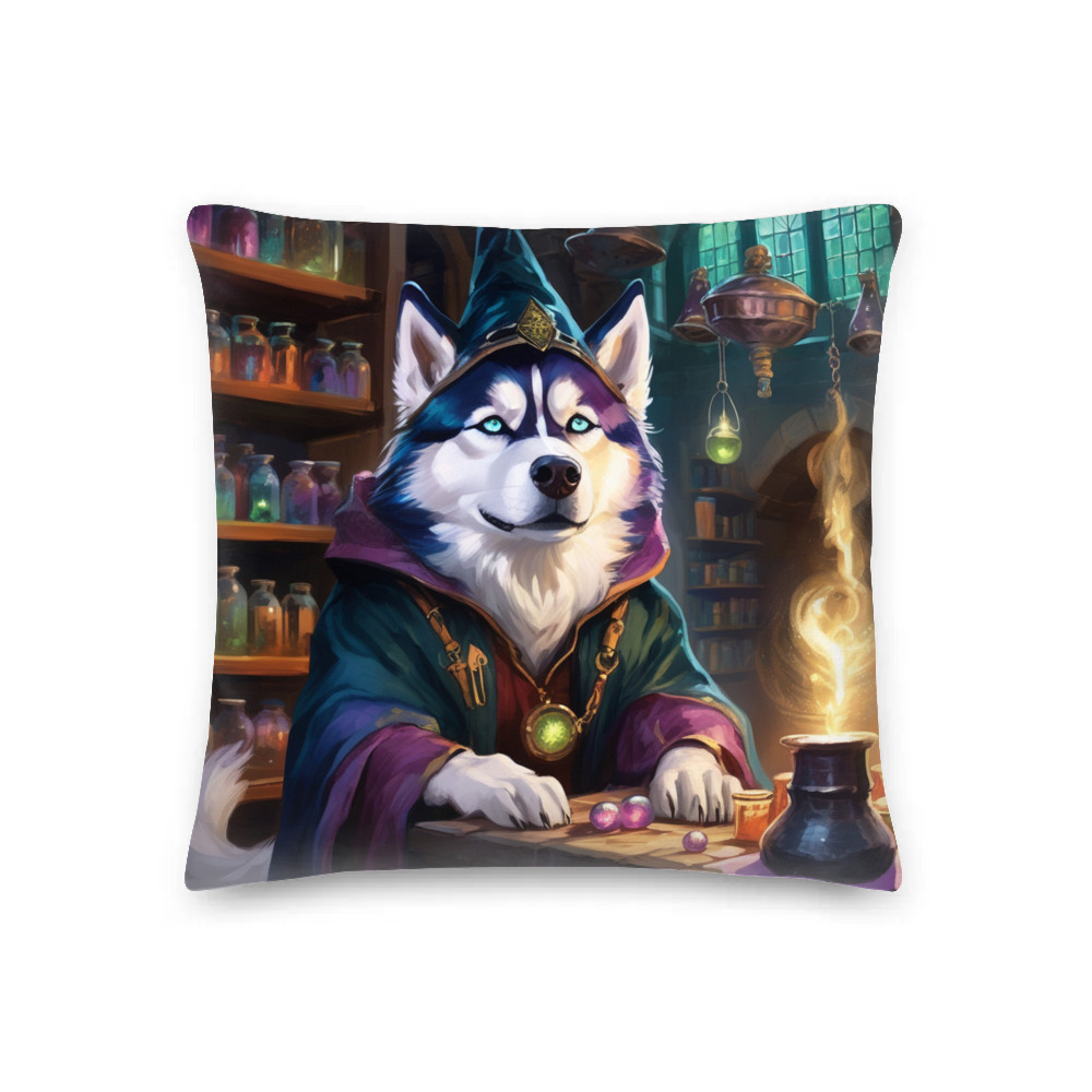 PugMug Custom Siberian Husky Premium Pillow