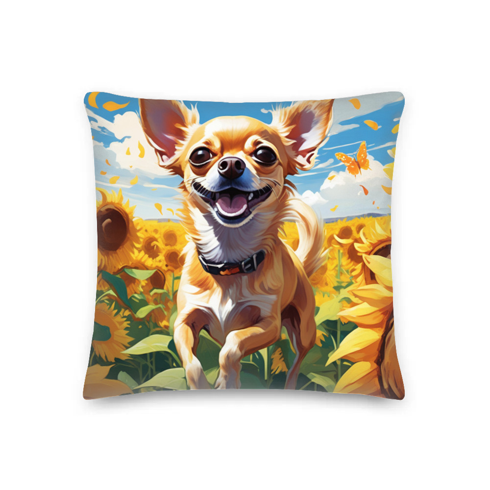 PugMug Custom Chihuahua Premium Pillow