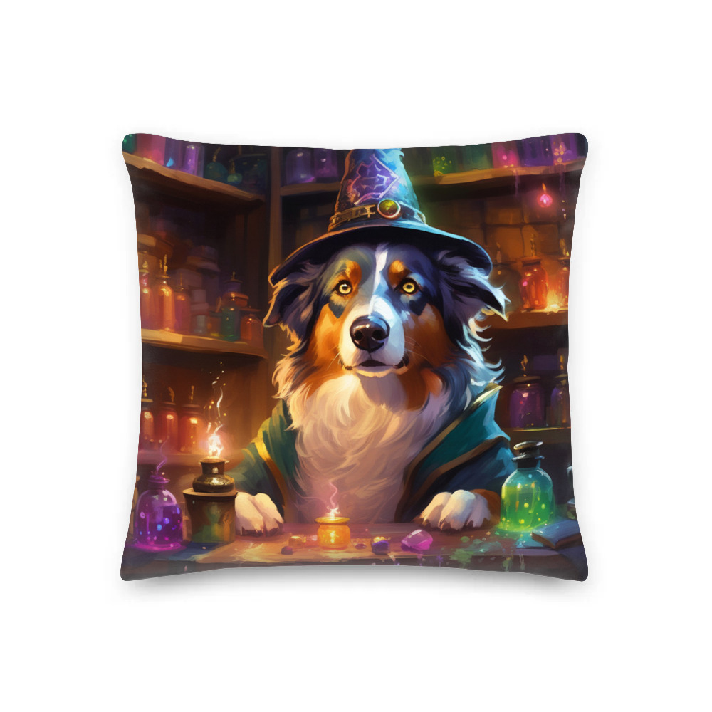 PugMug Custom Australian Shepherd Dog Premium Pillow