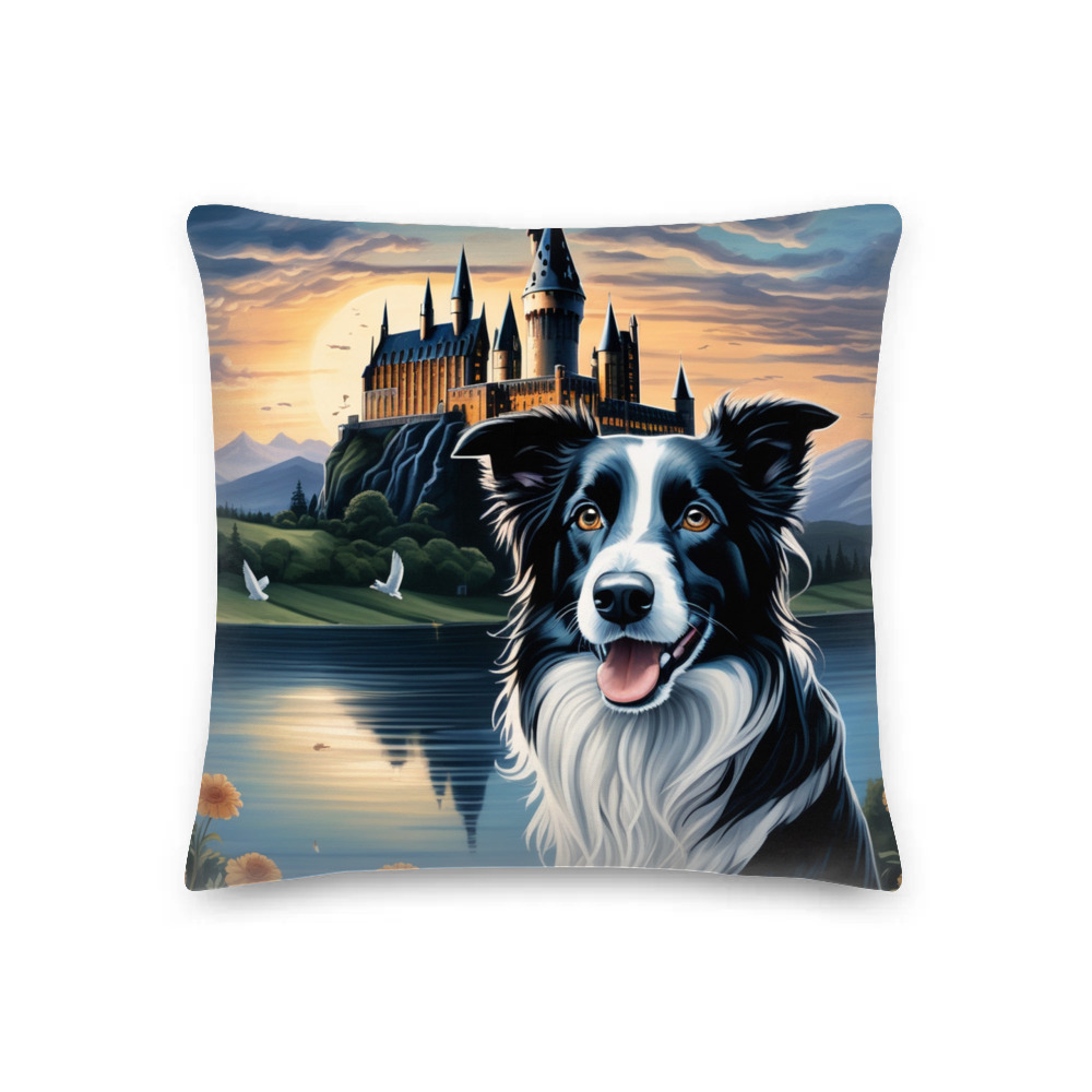 PugMug Custom Border Collie Premium Pillow