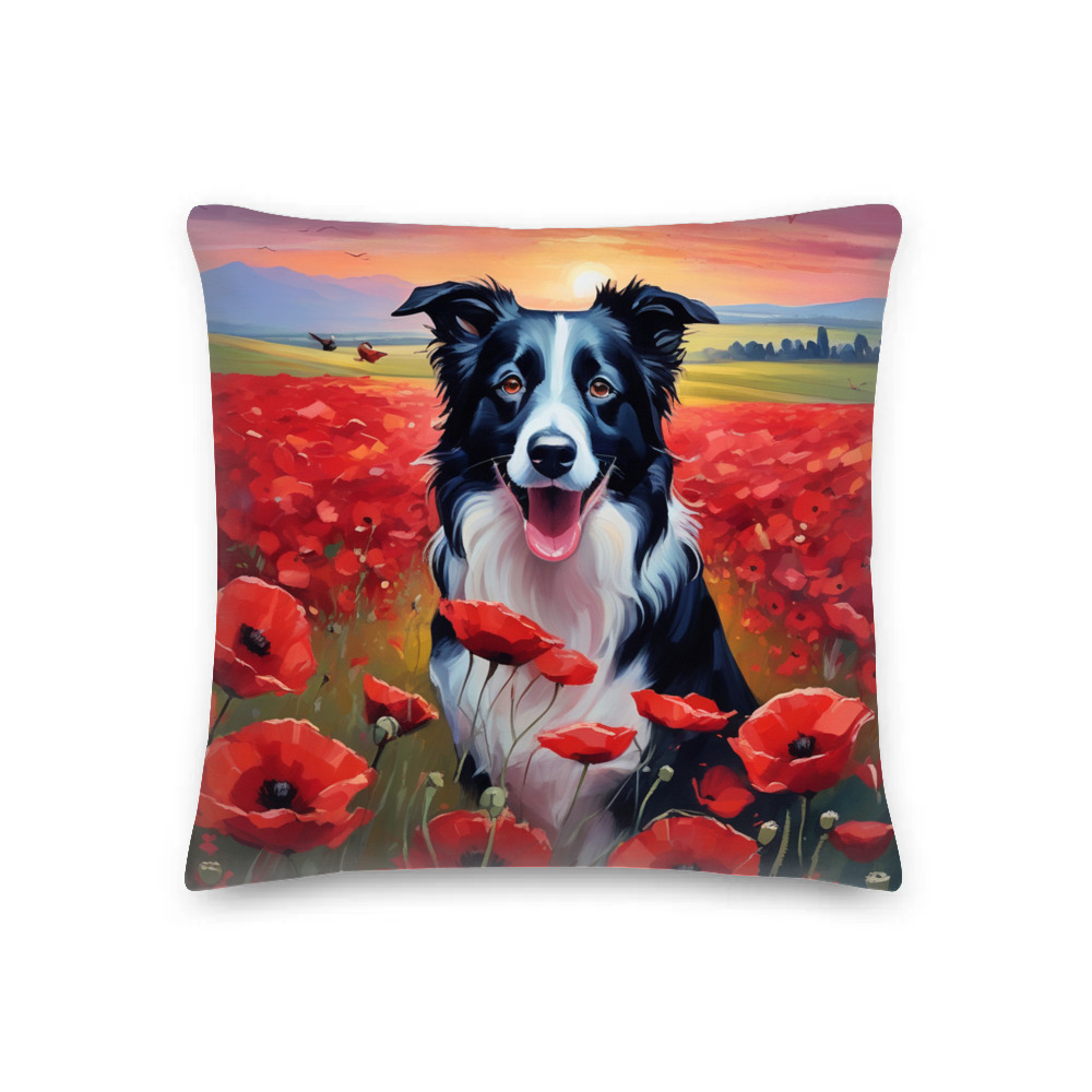 PugMug Custom Border Collie Premium Pillow