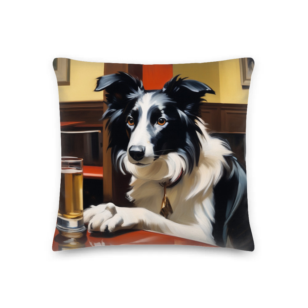 PugMug Custom Border Collie Premium Pillow