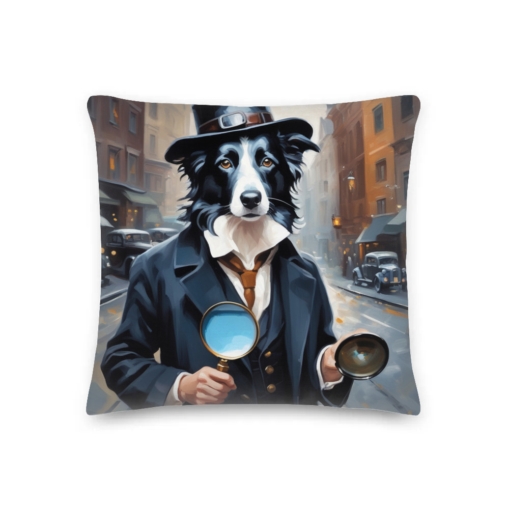 PugMug Custom Border Collie Premium Pillow