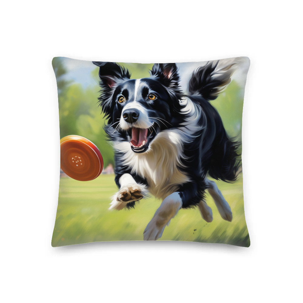 PugMug Custom Border Collie Premium Pillow