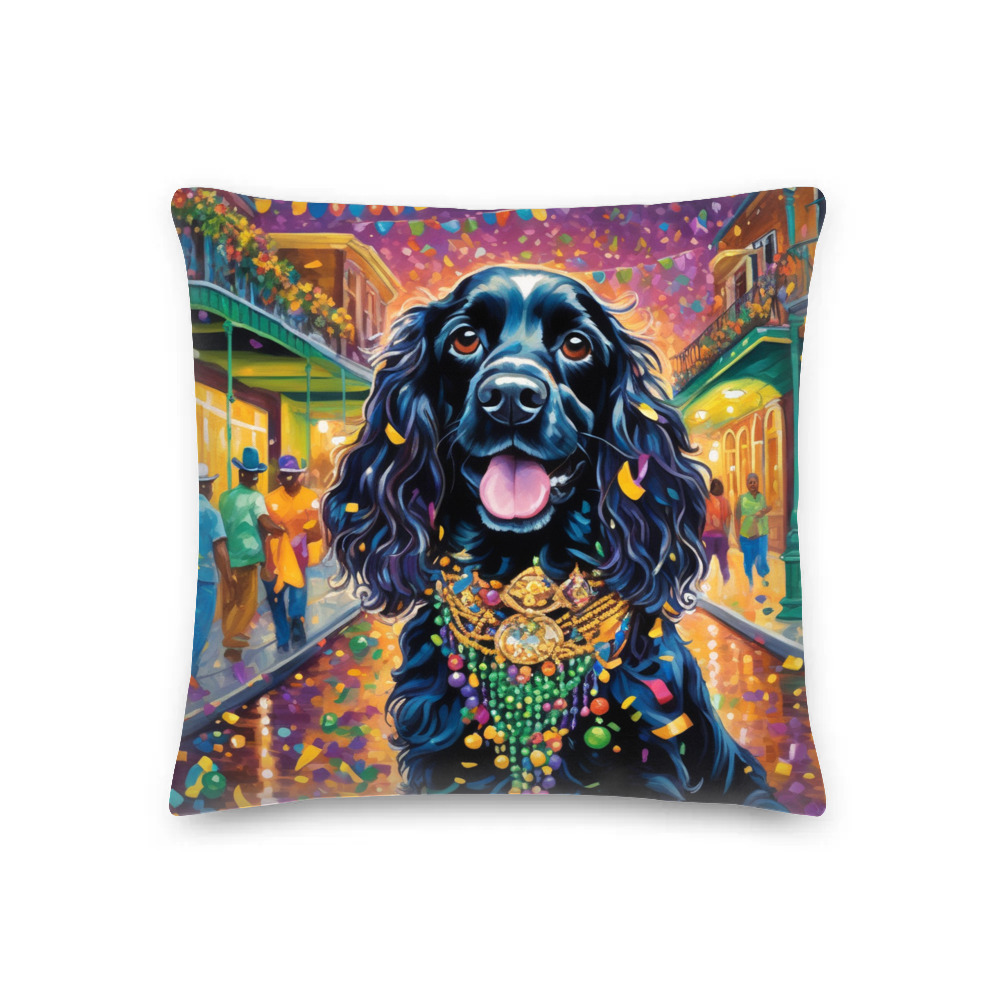 PugMug Custom Cocker Spaniel Premium Pillow