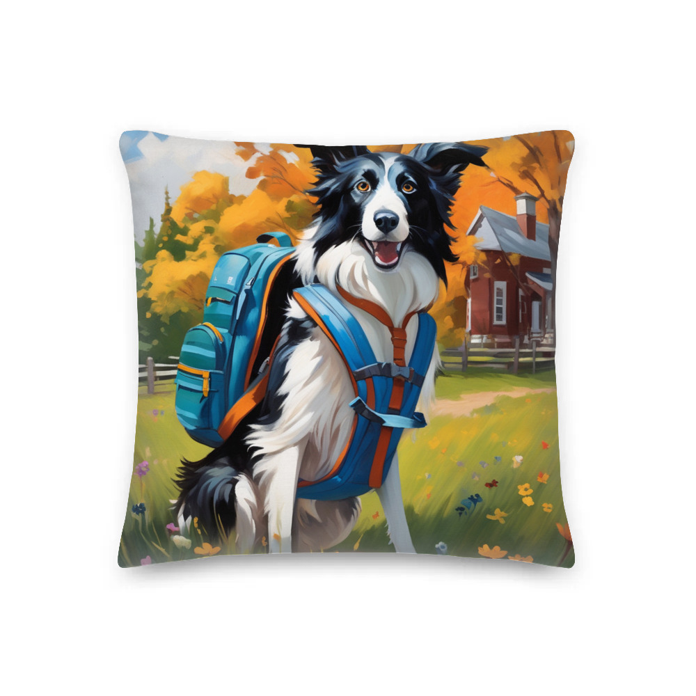 PugMug Custom Border Collie Premium Pillow