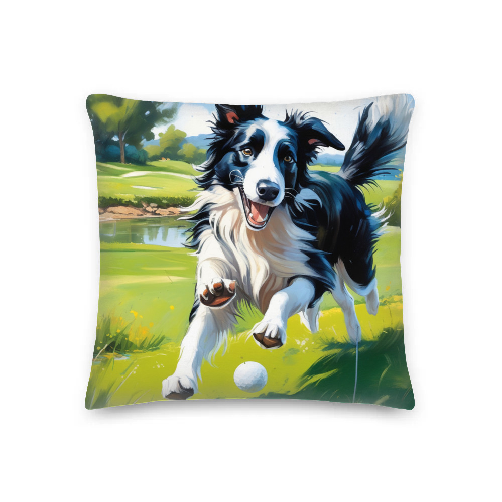 PugMug Custom Border Collie Premium Pillow