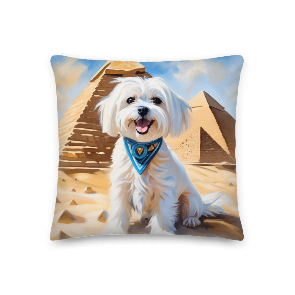 PugMug Custom Maltese Dog Premium Pillow