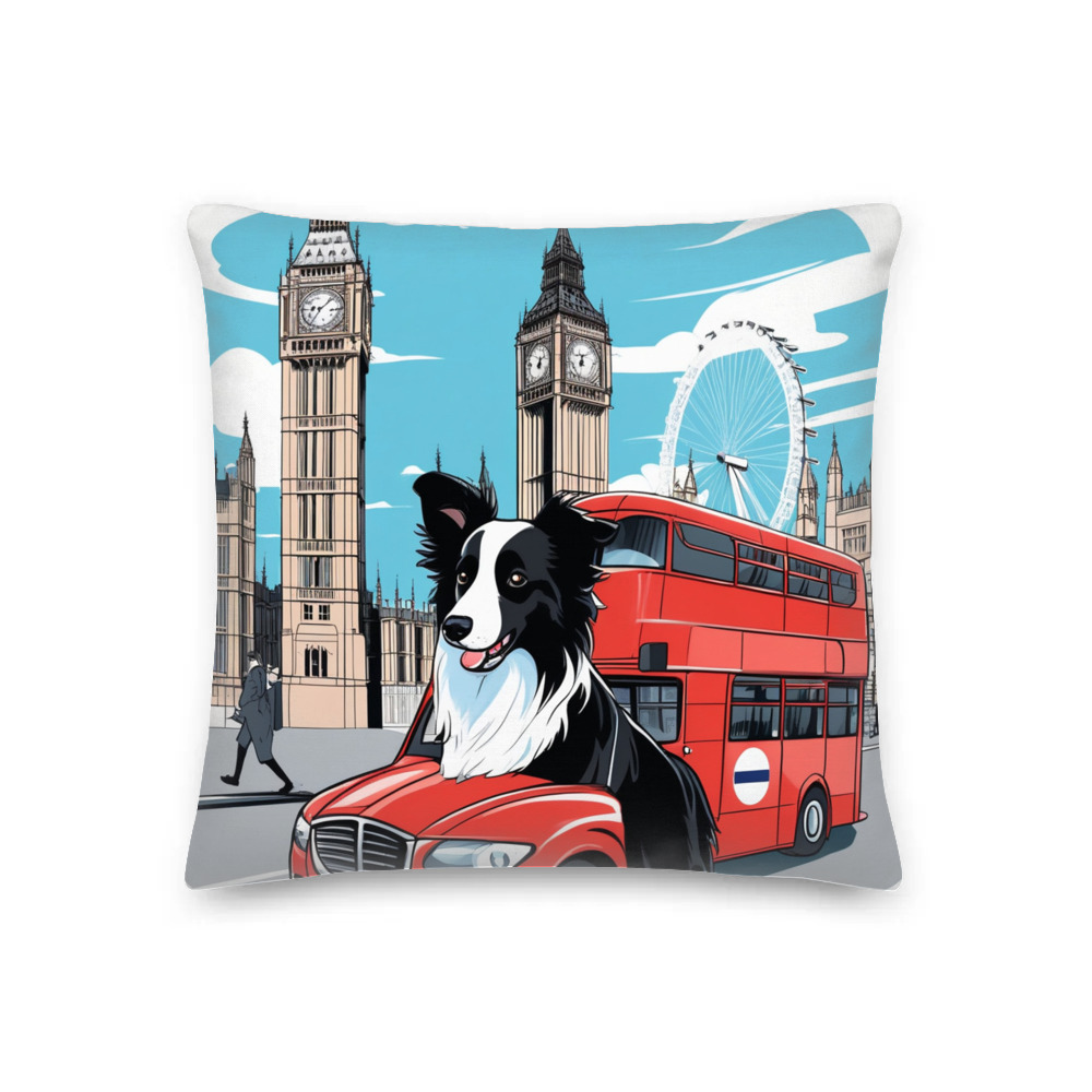 PugMug Custom Border Collie Premium Pillow