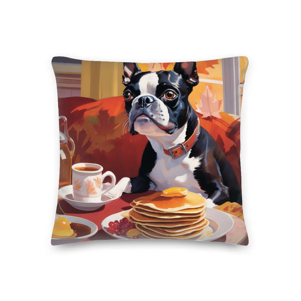 PugMug Custom Boston Terrier Premium Pillow