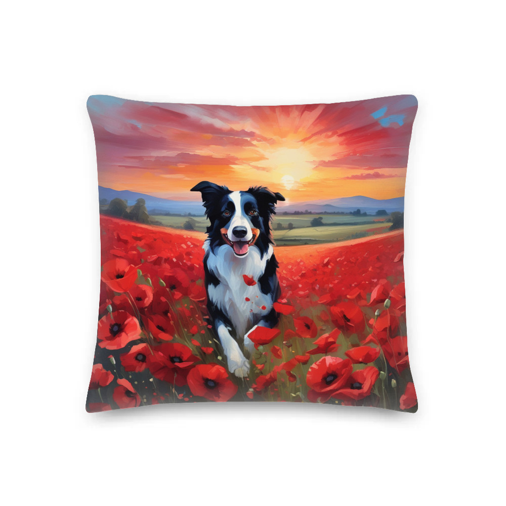 PugMug Custom Border Collie Premium Pillow
