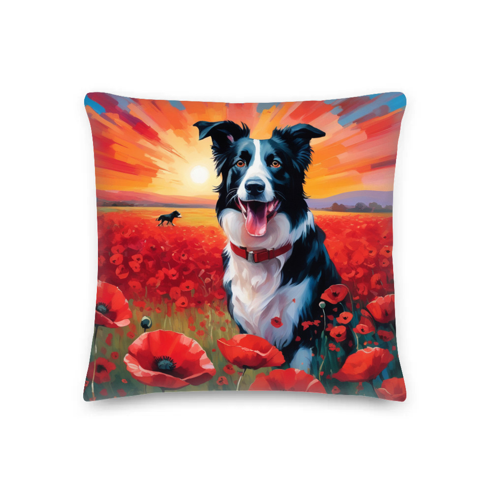 PugMug Custom Border Collie Premium Pillow