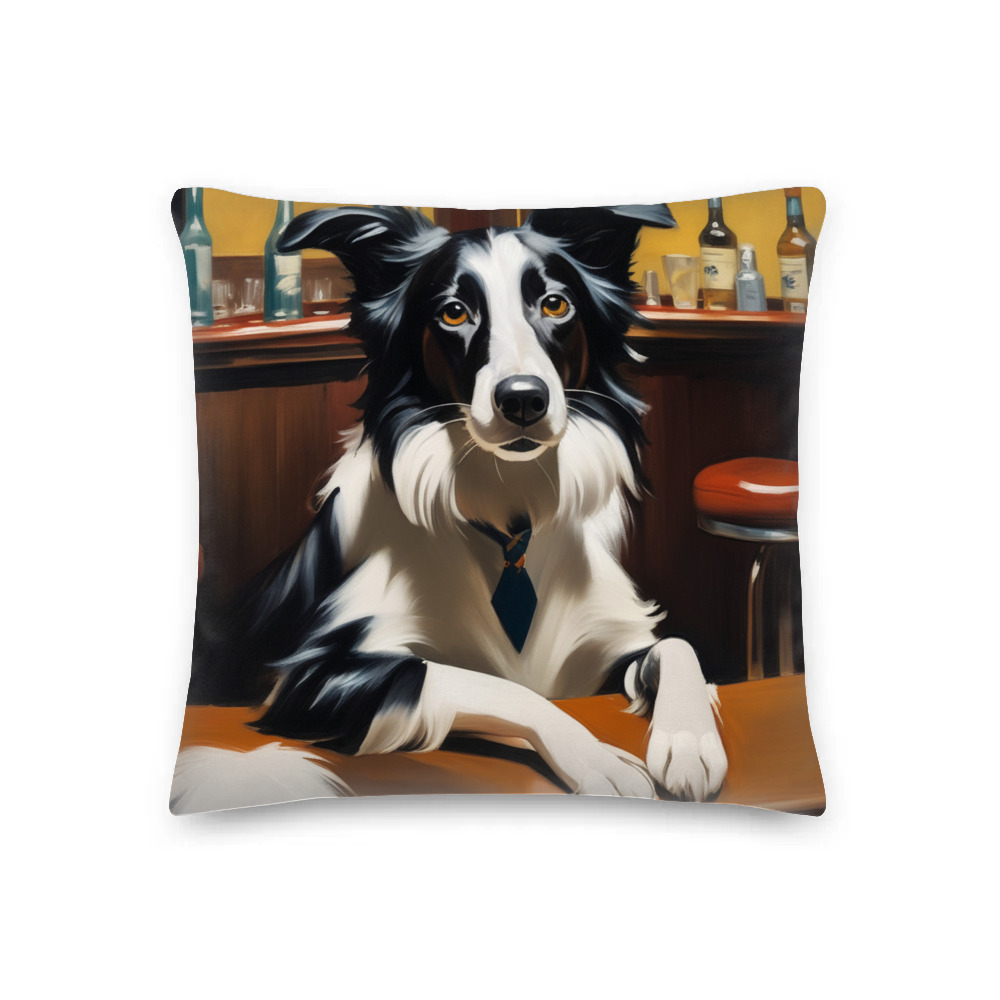 PugMug Custom Border Collie Premium Pillow