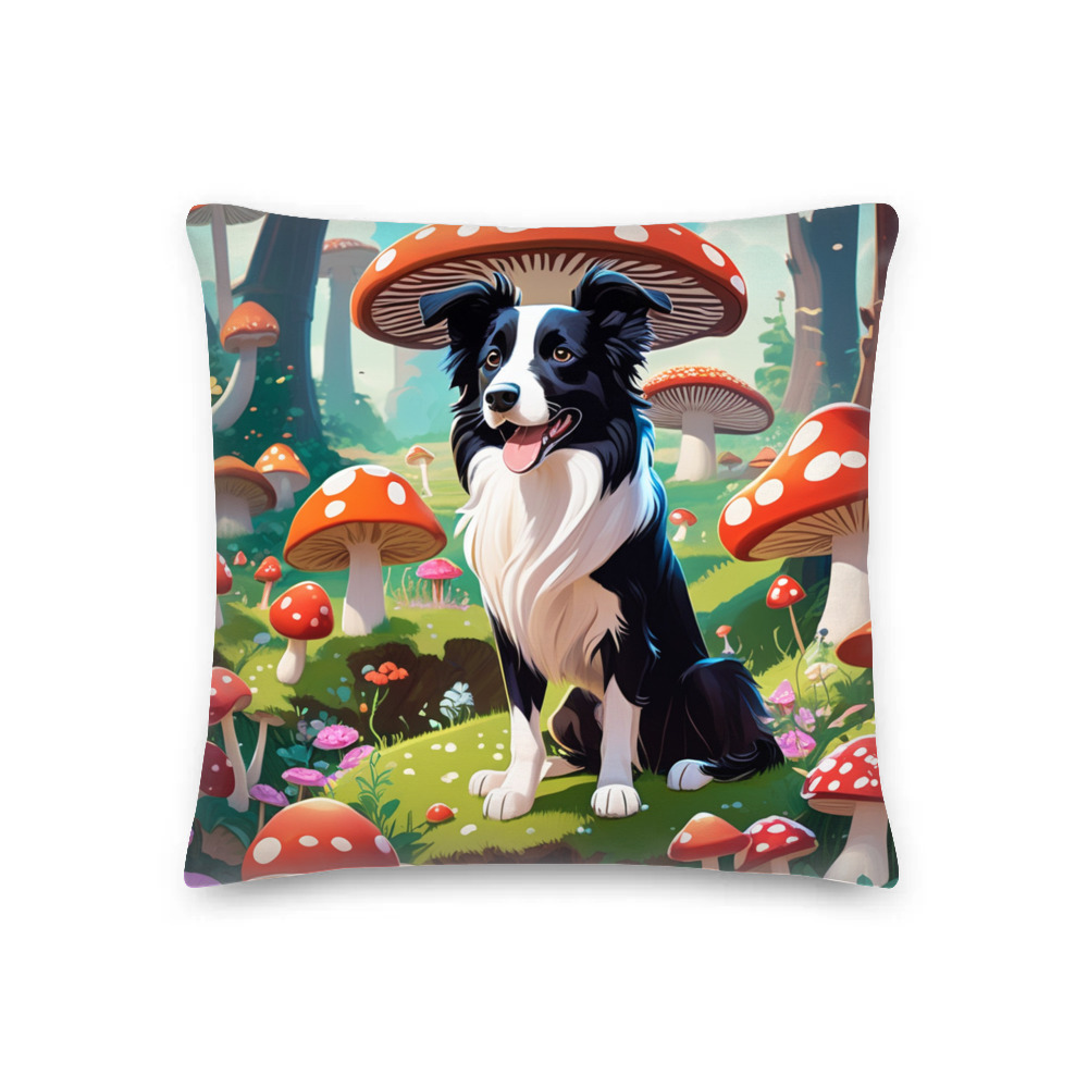 PugMug Custom Border Collie Premium Pillow