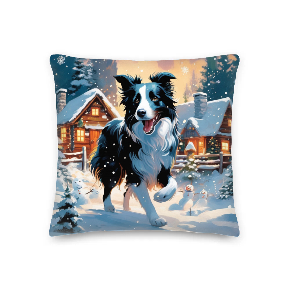 PugMug Custom Border Collie Premium Pillow