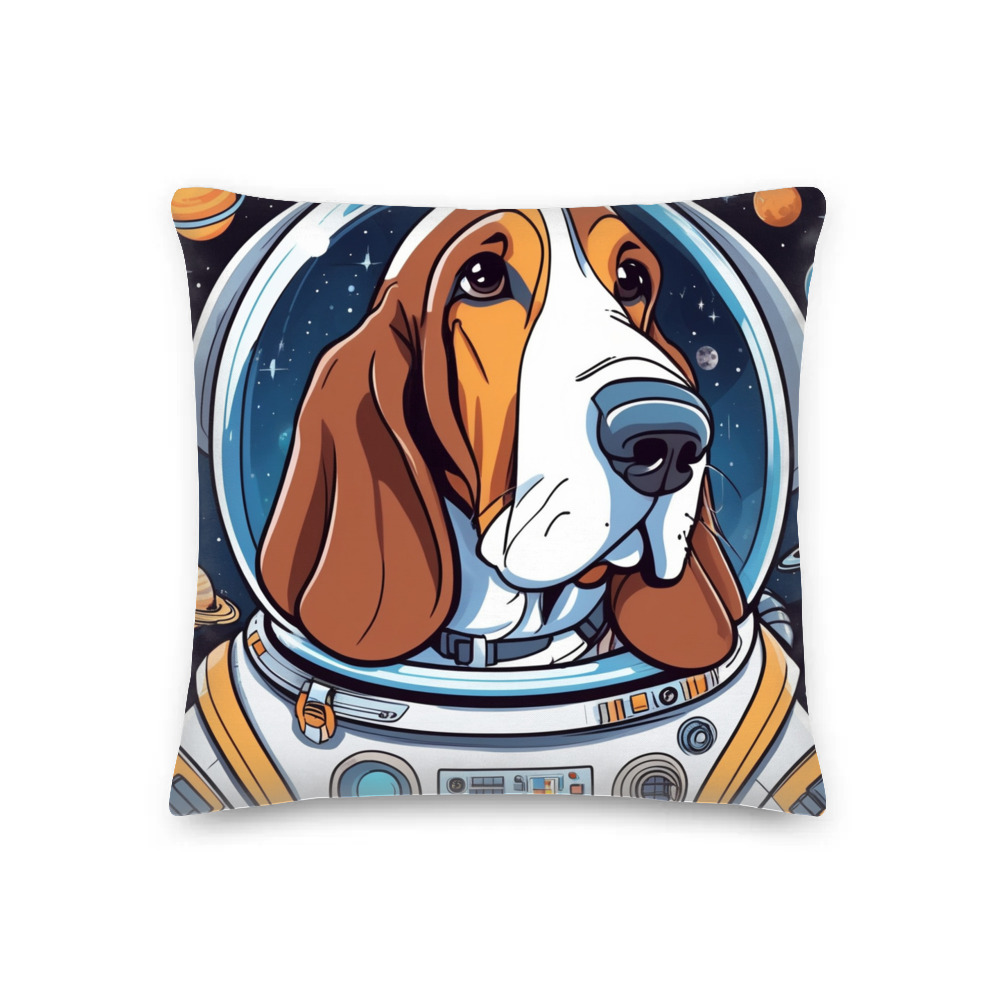 PugMug Custom Basset Hound Premium Pillow