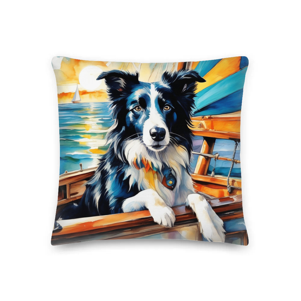 PugMug Custom Border Collie Premium Pillow