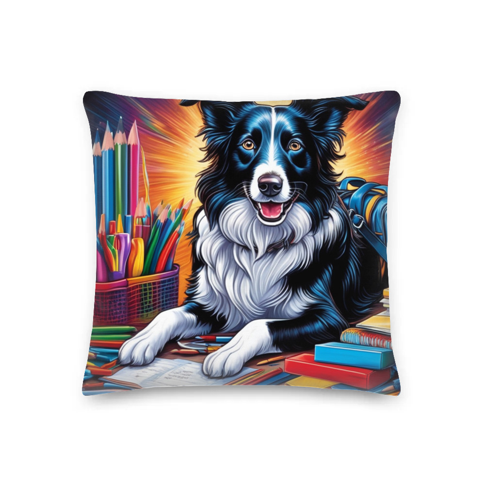 PugMug Custom Border Collie Premium Pillow