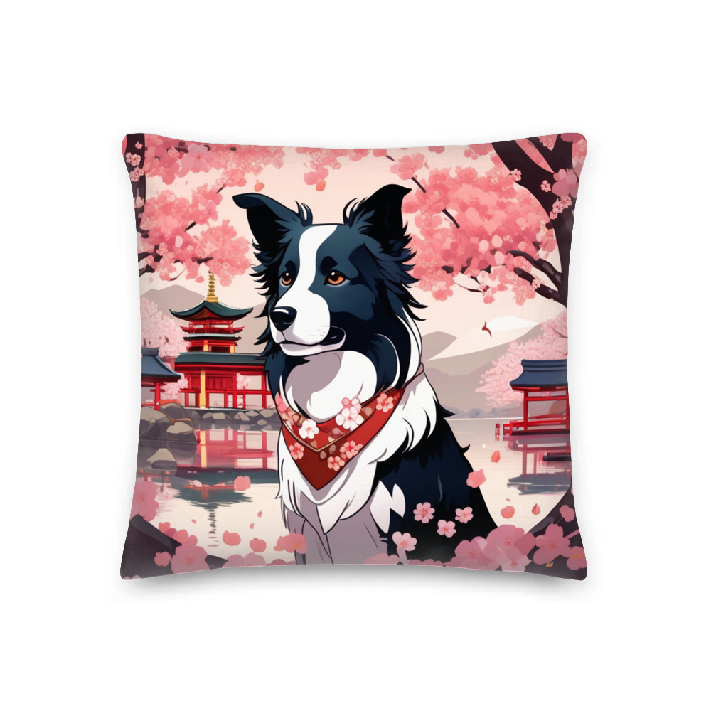 PugMug Custom Border Collie Premium Pillow