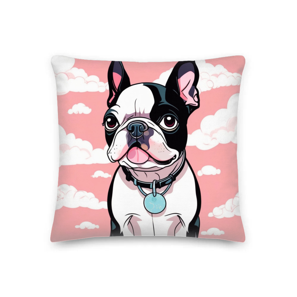 PugMug Custom Boston Terrier Premium Pillow