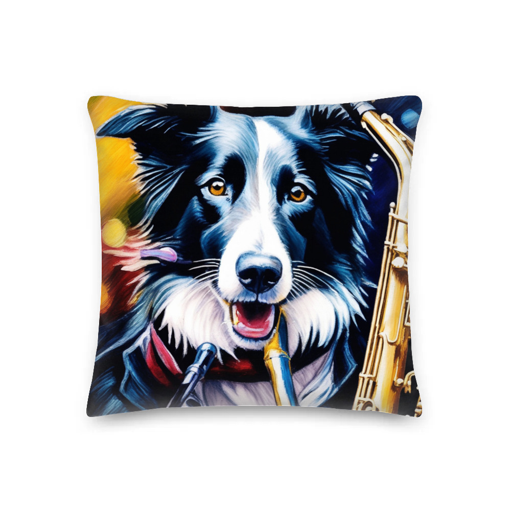 PugMug Custom Border Collie Premium Pillow