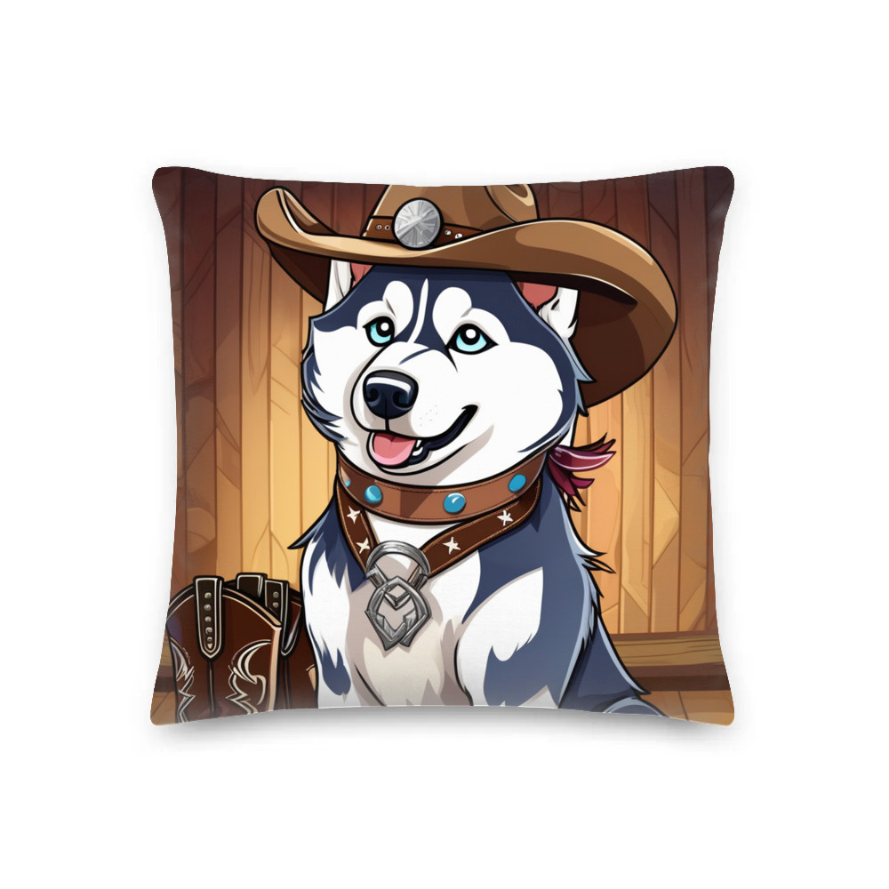 PugMug Custom Siberian Husky Premium Pillow