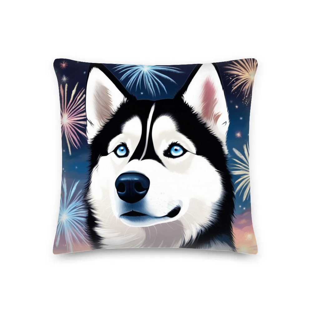 PugMug Custom Siberian Husky Premium Pillow