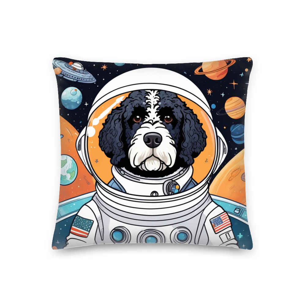 PugMug Custom Portuguese Water Dog Premium Pillow