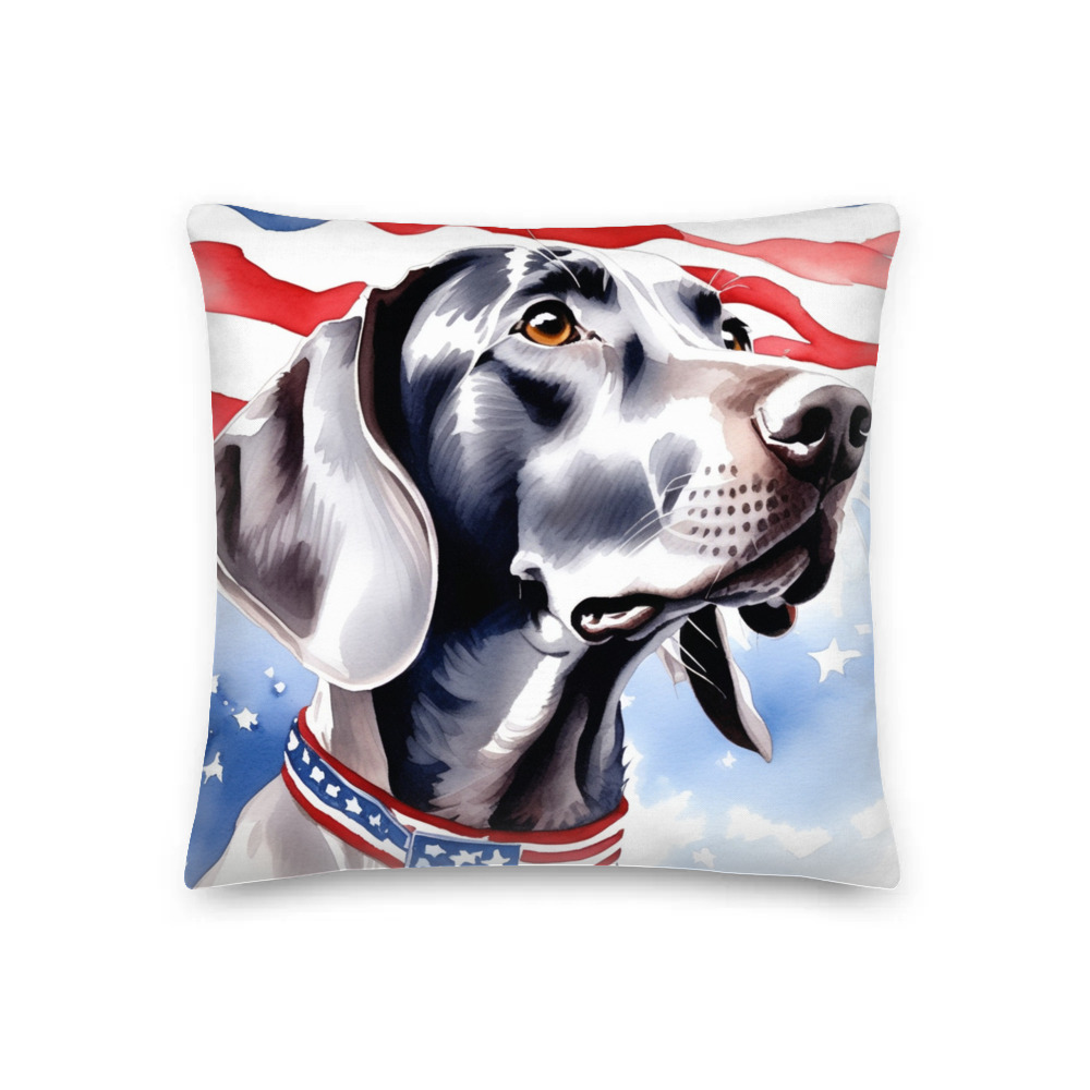 PugMug Custom Weimaraner Premium Pillow