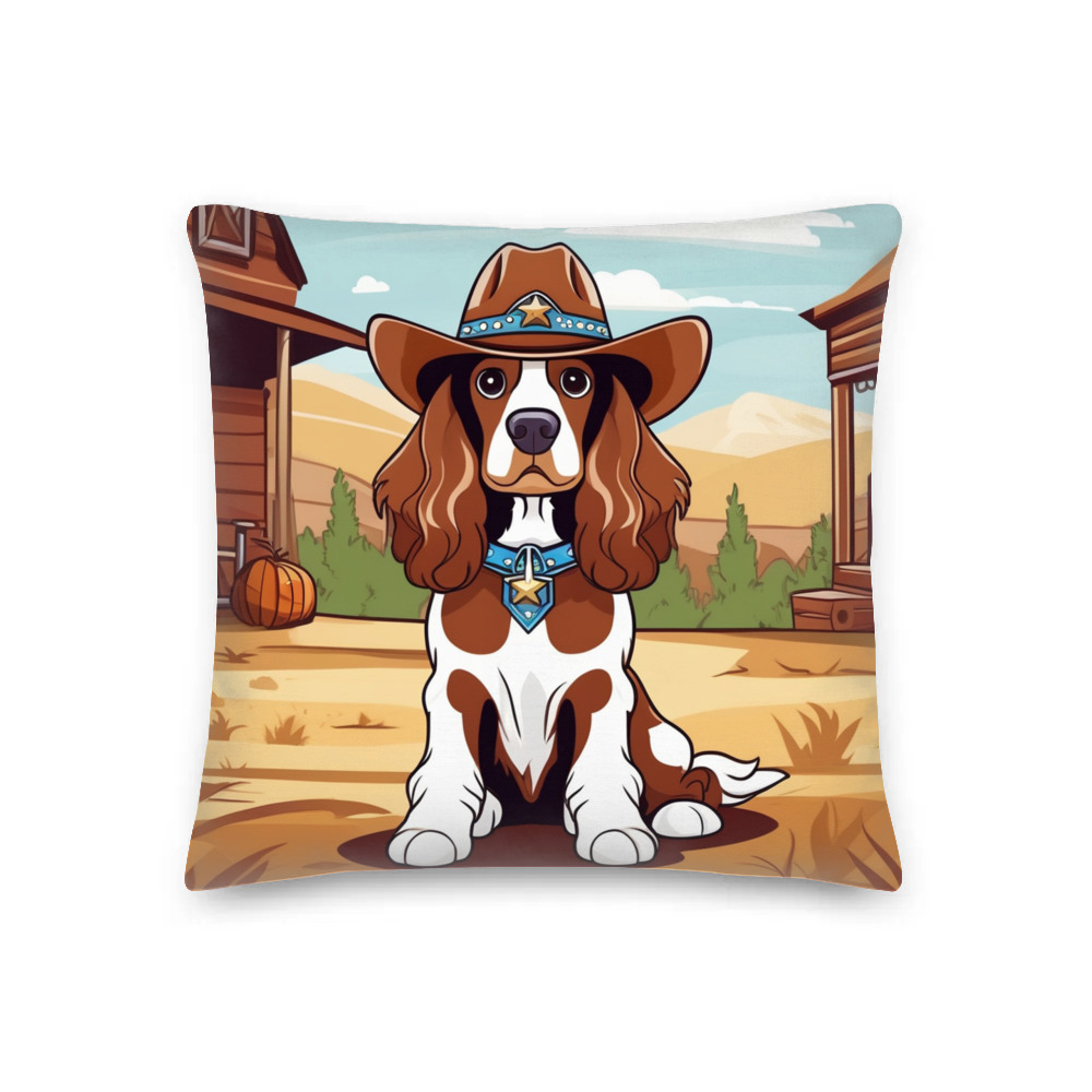 PugMug Custom Cocker Spaniel Premium Pillow