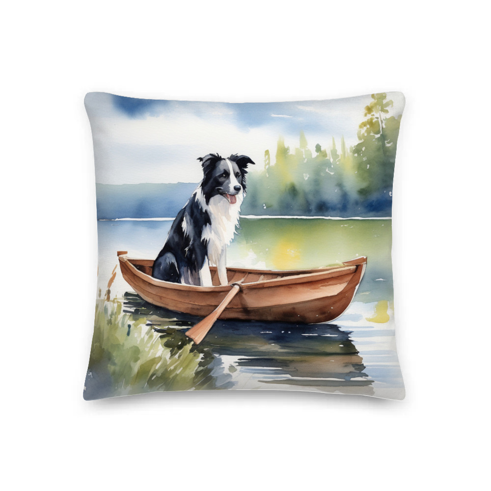 PugMug Custom Border Collie Premium Pillow
